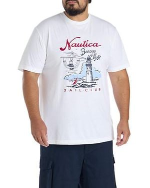 Nautica Big & Tall Beacon Of Light Graphic Tee - White