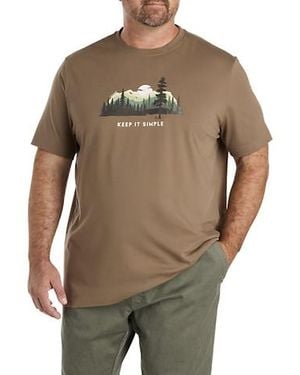 Life Is Good. Big & Tall Keep It Simple Landscape Graphic Tee - Green