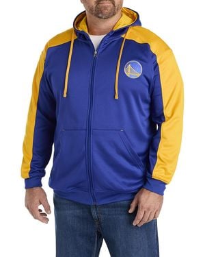 Nba Big & Tall Colorblocked Team Zip-Up Hoodie - Blue