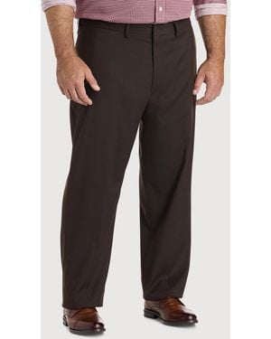 Haggar Big & Tall Twill Suit Pants - Black