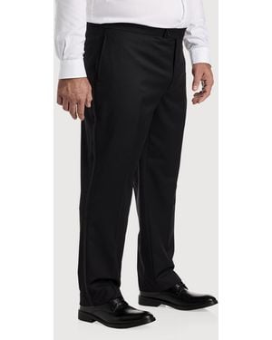 Michael Kors Big & Tall Tuxedo Pants - Black