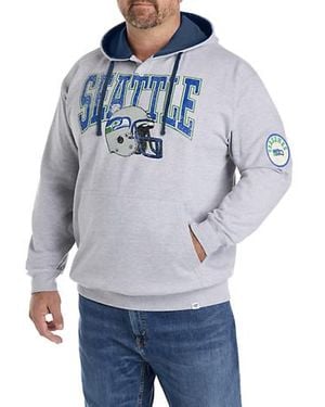 Nfl Big & Tall Button-Neck Hoodie - Blue