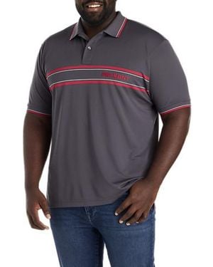 Psycho Bunny Big & Tall Ives Sport Polo Shirt - Gray