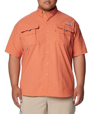 Columbia Big & Tall Pfg Bahama Ii Short-Sleeve Sport Shirt - Orange
