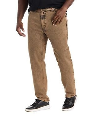 True Nation Big & Tall Overdye Tapered-Fit Jeans - Natural