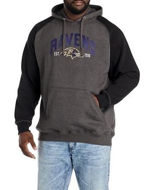Nfl Big & Tall Team Colorblocked Hoodie - Black