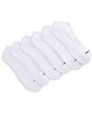 Reebok Big & Tall Vector 6-Pk Low-Cut Socks - White