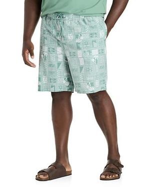 Society of One Big & Tall Cabana Performance Shorts - Blue
