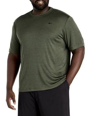Reebok Big & Tall Id Train Melange Performance Tee - Green