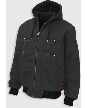 Tough Duck Big & Tall Hooded Bomber Jacket - Black