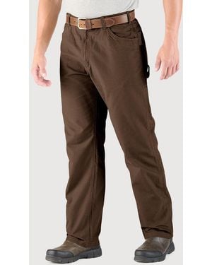 Bernè Big & Tall Washed Duck Carpenter Pants - Brown
