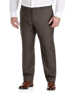 Ballin Amsterdam Big & Tall Comfort-Eze Dress Pants - Gray