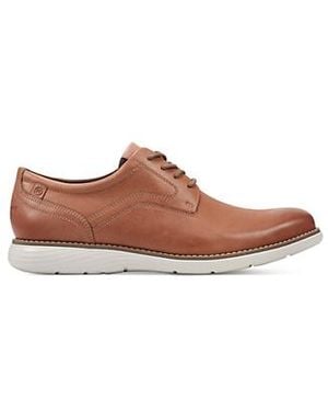 Rockport Big & Tall Garett Plain Toe Oxford Shoes - Brown