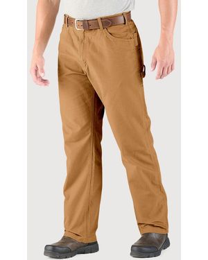 Bernè Big & Tall Washed Duck Carpenter Pants - Natural