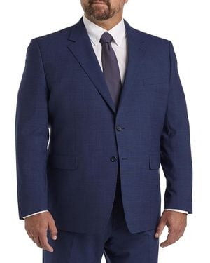 JV Reflex Big & Tall Textured Suit Jacket - Blue