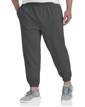 Champion Big & Tall Elasticized-Hem Pants - Gray