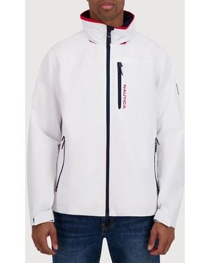 Nautica Big & Tall Hooded Sailing Jacket - White