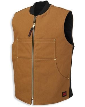 Tough Duck Big & Tall Moto Vest - Brown