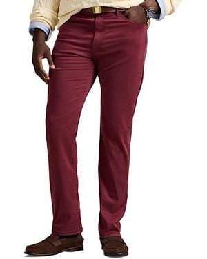 Polo Ralph Lauren Big & Tall Varick Slim Straight-Fit Stretch Sateen Pants - Red