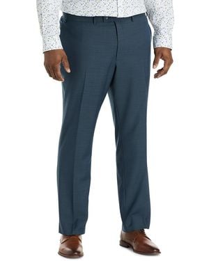 JV Reflex Big & Tall Solid Suit Pants - Blue