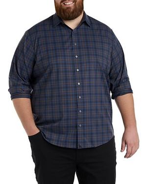 UNTUCKit, Fit By DXL Big & Tall Welch Sport Shirt - Blue