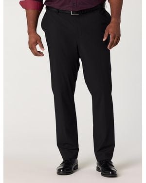 Synergy Big & Tall Machine Washable Suit Pants - Black