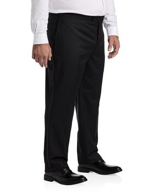 Michael Kors Big & Tall Tuxedo Pants - Black