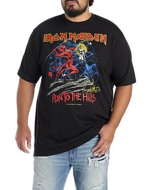 True Nation Big & Tall Iron Maiden Run To The Hills Graphic Tee - Black