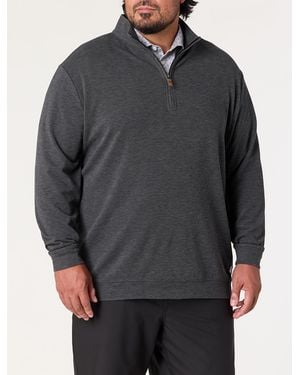 TravisMathew Fit By DXL Big & Tall Cloud 1 4-Zip Sweater - Gray