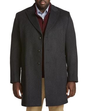 Daniel Hechter Big & Tall Paris Overcoat - Black