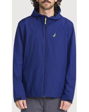 Nautica Big & Tall Lightweight Windslicker Jacket - Blue
