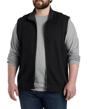 Tommy Bahama Big & Tall Flip Coast Reversible Vest - Black