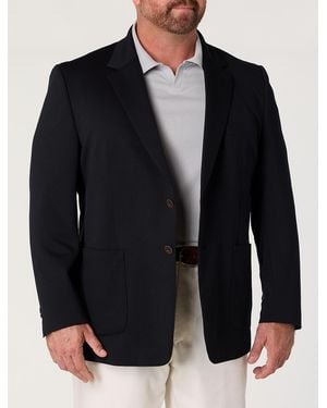 JV Reflex Big & Tall Classic Knit Sport Coat - Black