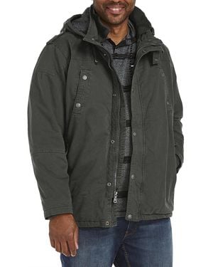 True Nation Big & Tall Patch & Welt Jacket - Gray
