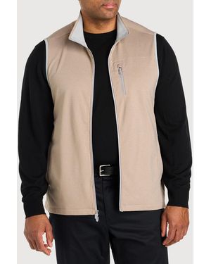 Brooks Brothers Big & Tall Performance Zip-Front Vest - Black