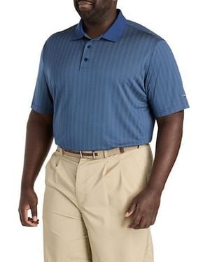 Reebok Big & Tall Golf Speedwick Stripe Polo Shirt - Blue