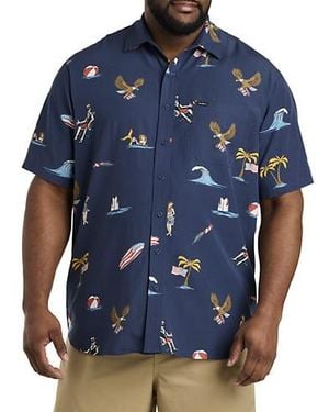 O'neill Sportswear Big & Tall Oasis Eco Standard Sport Shirt - Blue