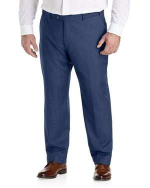 Ballin Amsterdam Big & Tall Comfort-Eze Dress Pants - Blue