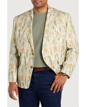 Robert Graham Big & Tall Watercolor Sport Coat - Natural