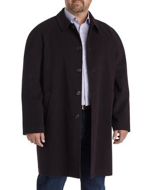 Michael Kors Big & Tall Kobler Overcoat - Black
