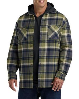 O'neill Sportswear Plaid Cotton Flannel Shacket - Gray