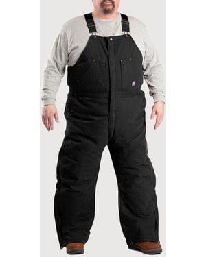 Bernè Big & Tall Insulated Bib Overalls - Black