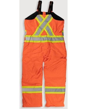Tough Duck Big & Tall Safety Oxford Overalls - Orange