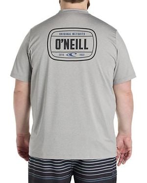O'neill Sportswear Big & Tall Trvlr Series Wordmark Performance Graphic Tee - Gray