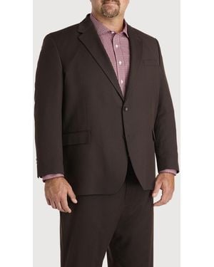 Haggar Big & Tall Twill Suit Jacket - Black