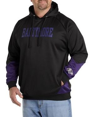 Nfl Big & Tall Team Colorblocked Pullover Hoodie - Black
