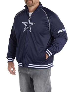 Nfl Big & Tall Zip-Front Track Jacket - Blue