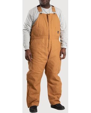 Bernè Big & Tall Insulated Bib Overalls - Brown