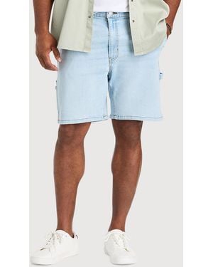 True Nation Big & Tall Relaxed-Fit Carpenter Denim Shorts - Blue