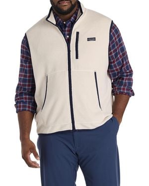 Vineyard Vines Big & Tall Bonfire Fleece Vest - Blue